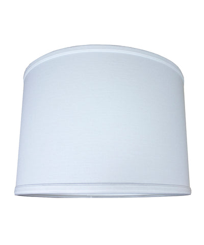 14x14x10 Drum Lamp Shade Premium White Linen