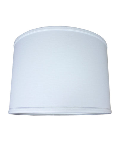 14x14x10 Drum Lamp Shade Premium White Linen