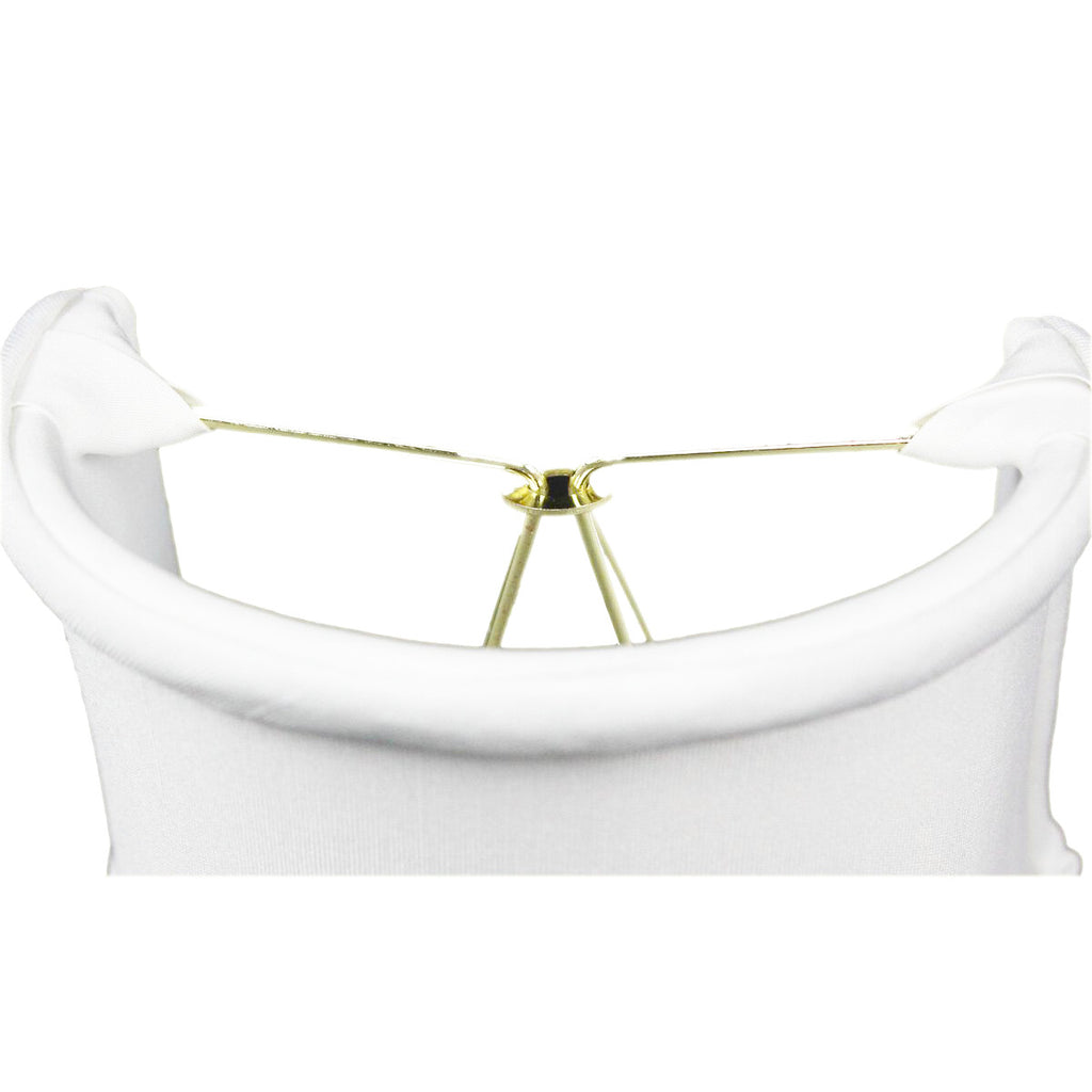 4x4x4.25 Down White Clip-on Sconce Half-Shell Lampshade